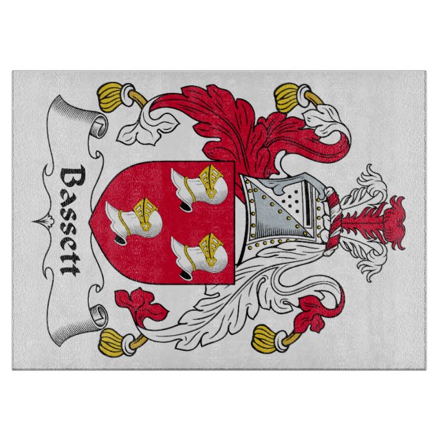 Bassett Family Crest Cutting Board (Front)
