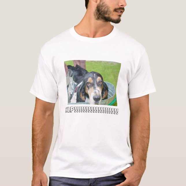 Bassett Hound Bath T-Shirt (Front)