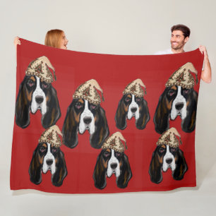 Bassett Hound Fleece Blanket