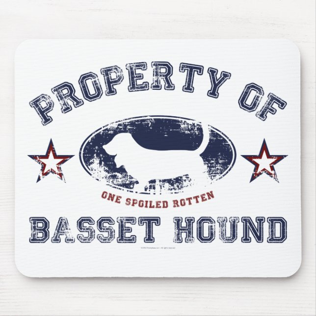 Bassett Hound Mouse Mat (Front)