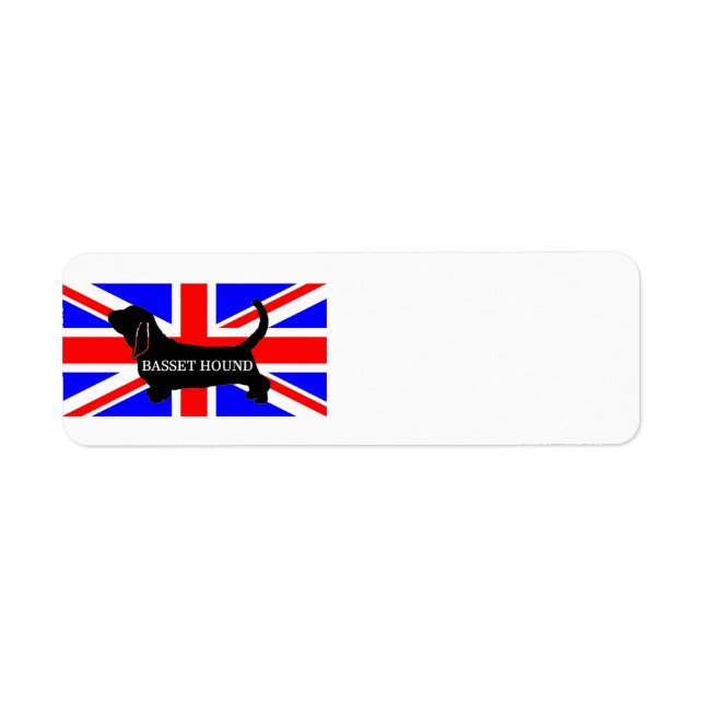 bassett hound name silo on flag (Front)