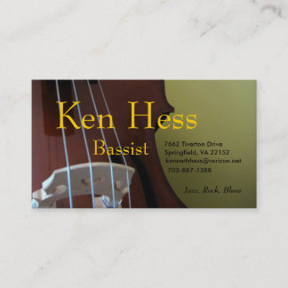 Bassist Business Card