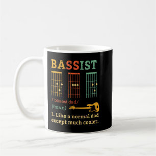 Bassist Dad - Guitar Chords - Fathers Day Gift Ide Coffee Mug