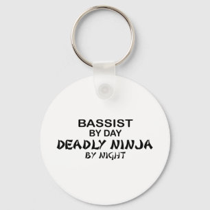 Bassist Deadly Ninja by Night Key Ring