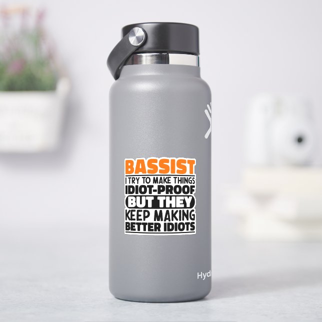 Bassist I Try To Make Things Funny Quotes Cool (HydroFlask)
