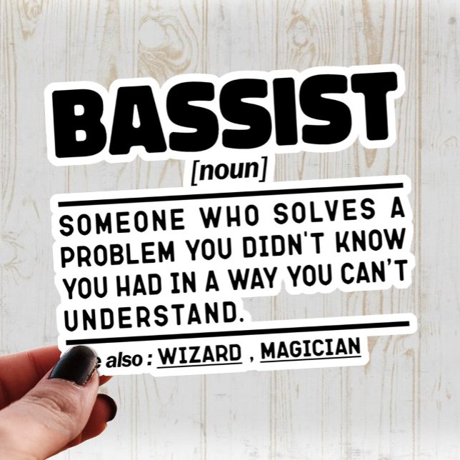 Bassist Noun Definition Bass Guitar Player Cool (Creator Uploaded)