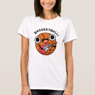 Bassketball Funny Basketball Music Pun  T-Shirt