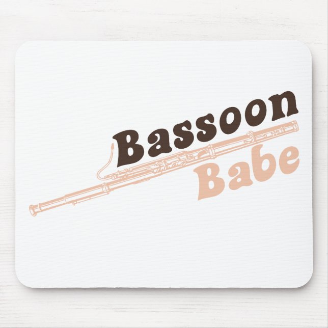 Bassoon Babe Mouse Mat (Front)