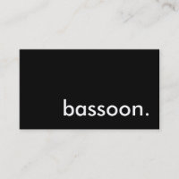 bassoon.