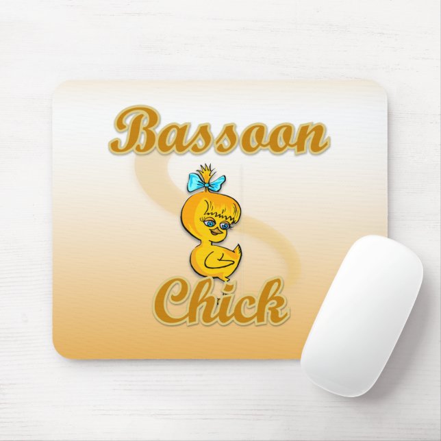 Bassoon Chick Mouse Mat (With Mouse)