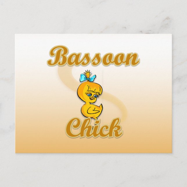 Bassoon Chick Postcard (Front)