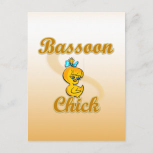 Bassoon Chick Postcard