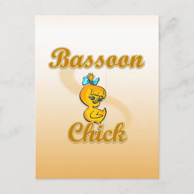 Bassoon Chick Postcard (Front)
