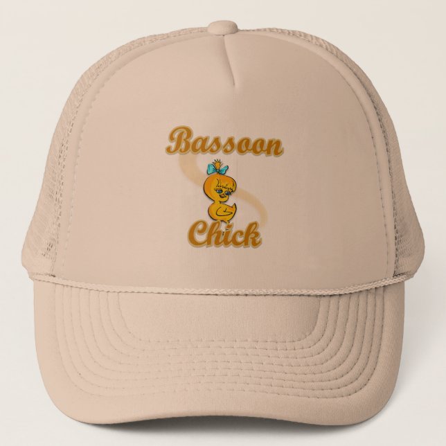 Bassoon Chick Trucker Hat (Front)
