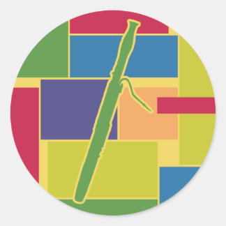 Bassoon Colorblocks Sticker