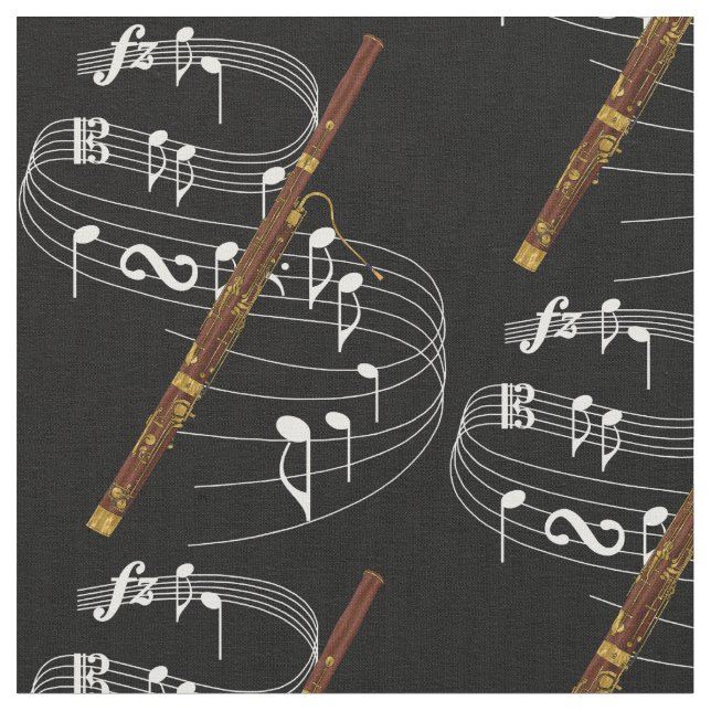 Bassoon Fabric - Dark (Close Up)