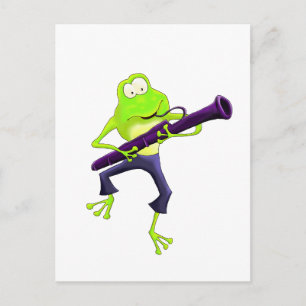 Bassoon Frog Postcard