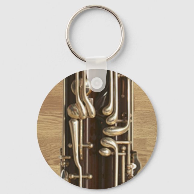 Bassoon Keys Key Ring (Front)