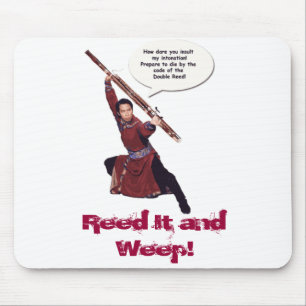 bassoon-kung-fu2, Reed It and Weep! Mouse Mat