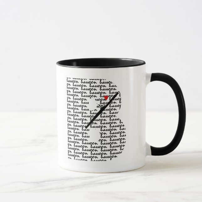 Bassoon Letter B Mug (Right)