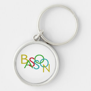 BASSOON Letters Key Ring
