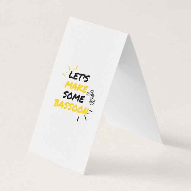 Bassoon music makers business card (Front)