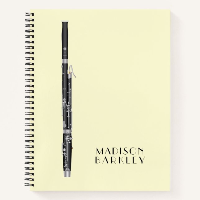 Bassoon Music Teacher Notebook (Front)