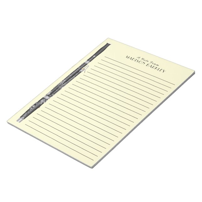 Bassoon Music Teacher Notepad (Angled)