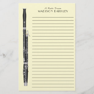 Bassoon Musician Music Teacher Woodwind Stationery