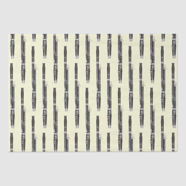 Bassoon Musician Music Teacher Woodwind Tissue Paper (Front)