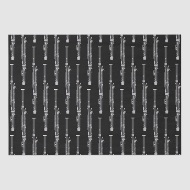 Bassoon Musician Music Teacher Woodwind Tissue Paper (Front)