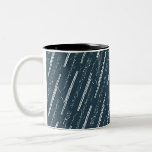 Bassoon Player Gift Music Band Orchestra Blue Two-Tone Coffee Mug