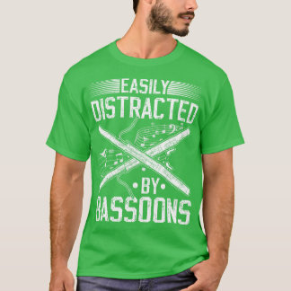 Bassoon Player Orchestra Easily Distracted By Bass T-Shirt