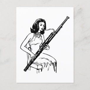 Bassoon Player Postcard