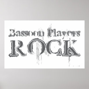 Bassoon Players Rock Poster
