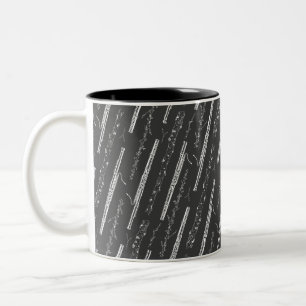 Bassoon Themed Musical Instrument Band Orchestra   Two-Tone Coffee Mug