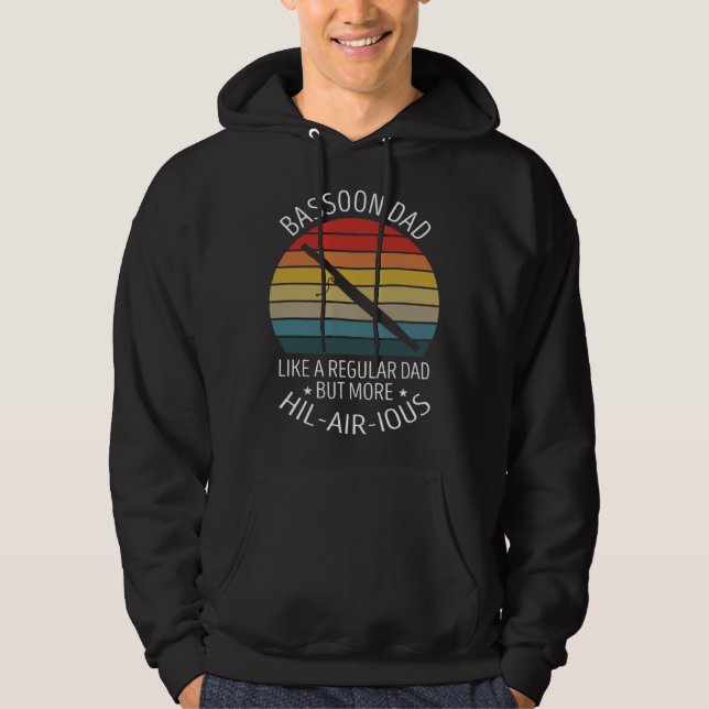 Bassoon Wind Instrument Quote for Bassoonist Hoodie (Front)