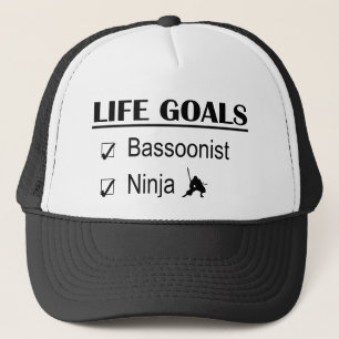 Bassoonist Ninja Life Goals Trucker Hat