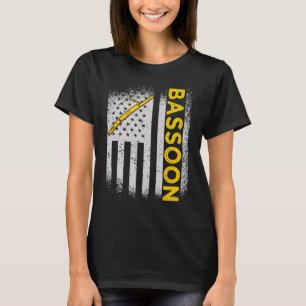 Bassoonist US Flag Bassoon T-Shirt
