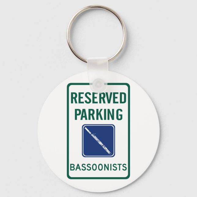 Bassoonists Parking Key Ring (Front)