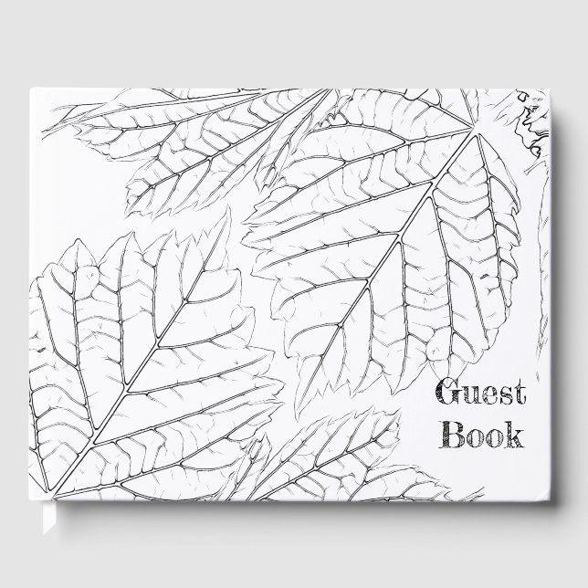 Basswood Leaves  Guest Book (Front)