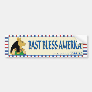 Bast Bless America bumper sticker