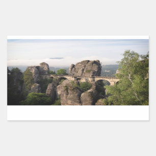 Bastei Bridge in Germany rectangle sticker