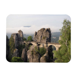 Bastei Bridge In Germany rectangular magnet
