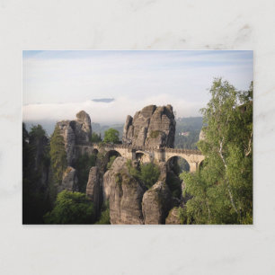 Bastei Bridge In Saxon Switzerland postcard