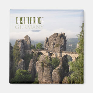 Bastei Bridge In Saxon Switzerland text magnet