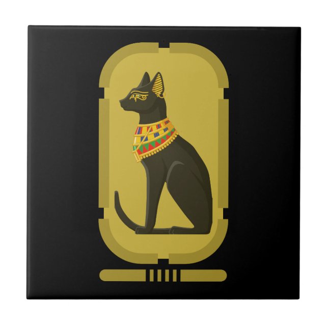 Bastet Ceramic Tile (Front)