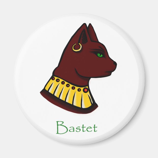 Bastet - Egyptian goddess magnet (Front)