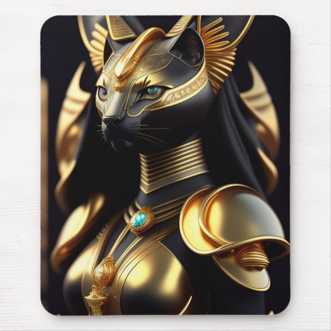 Bastet, goddess of cats mouse mat (Front)