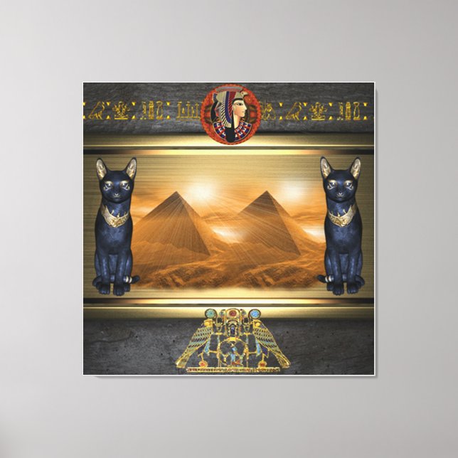 Bastet Goddess of Egypt Canvas Print (Front)